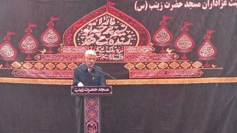 مداح اهل بیت حاج رضا پور رکنی ـ شب چهارم محرم 1404 ـ مسجد زینب (س)